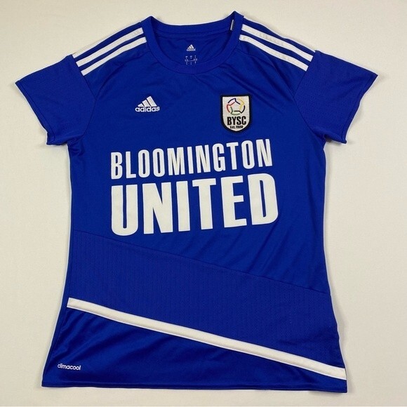 Adidas‎ Soccer Jersey Girl’s Small V-Neck Bloomington Minnesota United BYSC - Picture 1 of 8
